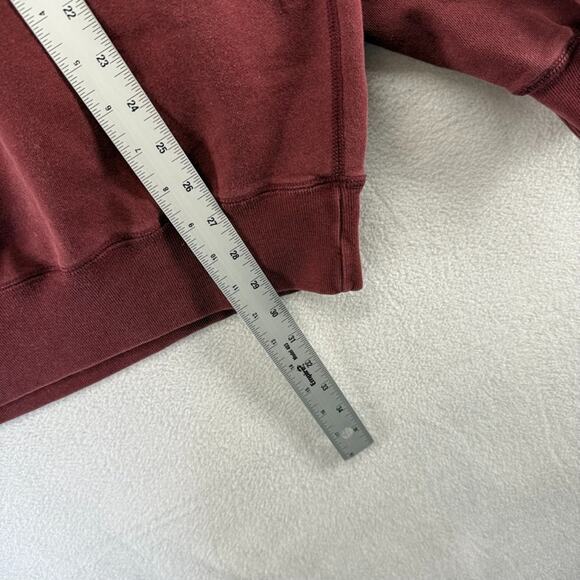 Vintage Ralph Lauren Sweatshirt men's large Red maroon Crewneck Pony Embroidered - Picture 5 of 11